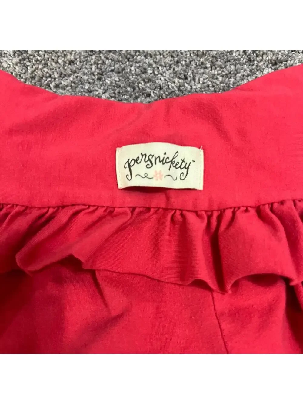Persnickety Girl's Salmon Pink Double Dutch Ruffle Pants size 5